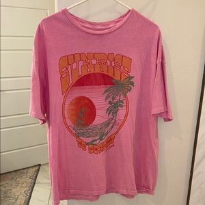 Sunrise Graphic Pink T-Shirt